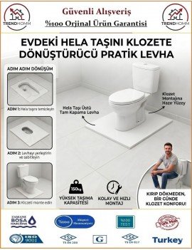 Klozet Montaj Aparatı - Tuvalet Taşını Klozete Dönüştürücü Levha
