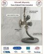 Çift Çıkışlı Ara Musluk - Çamaşır Makinası ve Lavabo Batarya Çıkışı - %100 Prinç