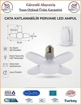 Cata LED Ampul - Pervane Tipi - 30 Watt - Beyaz Işık