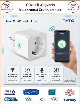 Cata Wi-Fi Uzaktan Kumandalı Akıllı Priz