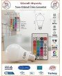 Cata RGB LED Ampul - Uzaktan Kumandalı - 9 Watt