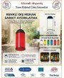 Ağaç Feneri - Kırmızı - Dekoratif Bahçe Feneri - Su Geçirmez