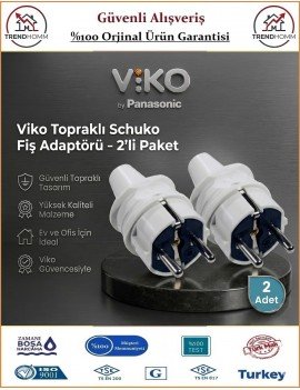 Viko Topraklı Erkek Fiş - 2 Adet