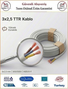 West 3x2,5 TTR Elektrik Kablosu