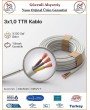 Öznur 3x1 TTR Elektrik Kablosu - Beyaz - %100 Bakır