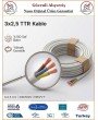 Öznur 3x2,5 TTR Elektrik Kablosu - Beyaz - %100 Bakır