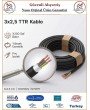 Öznur 3x2,5 TTR Elektrik Kablosu - Siyah - %100 Bakır