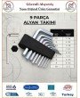 Kendo Alyan Anahtar Takımı - Allen Anahtar Seti - 9 Parça