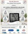 Temperature HTC-1 - Saatli - Dijital Termometre - Sıcaklık & Nem Ölçer