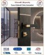 Sofuoğlu Asude Rozetli Kapı Kolu - Mat Siyah Albifirin - Wc Banyo