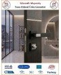 Sofuoğlu Asude Rozetli Kapı Kolu - Mat Siyah Saten - Wc Banyo