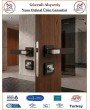 Sofuoğlu Asude Rozetli Kapı Kolu - Mat Siyah Saten - Wc Banyo