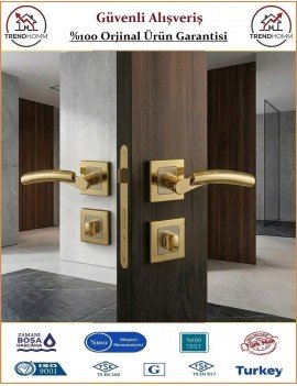Sofuoğlu Batum Rozetli Kapı Kolu - Albifirin Saten - Wc Banyo