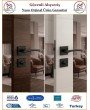 Çelebi Bravo Rozetli İç Kapı Kolu - Mat Siyah - Wc Banyo