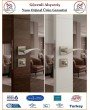 Çelebi Kartal Rozetli İç Kapı Kolu - Parlak Nikel - Wc Banyo