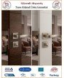 Çelebi Nergis Rozetli İç Kapı Kolu - Parlak Nikel - Wc Banyo