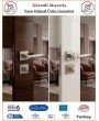 Çelebi Viktorya Rozetli İç Kapı Kolu - Parlak Nikel - Wc Banyo