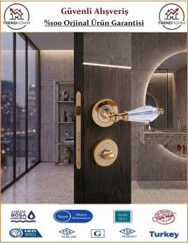 Sofuoğlu Elmas Premium Rozetli Kapı Kolu - Albifirin - Wc Banyo