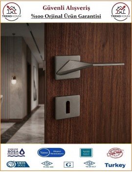 Sofuoğlu Gama Premium Rozetli Kapı Kolu - Mat Antrasit - Oda