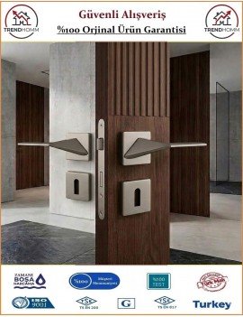 Sofuoğlu Gama Premium Rozetli Kapı Kolu - Mat Antrasit - Oda
