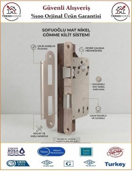 Sofuoğlu Sessiz İç Oda Kapı Kilidi - Saten