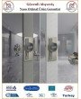 Okul Tipi Pvc Güvenli Bariyerli Kapı Kolu - Gri