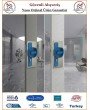 Okul Tipi Pvc Güvenli Bariyerli Kapı Kolu - Mavi
