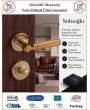 Sofuoğlu Şebboy Rozetli Kapı Kolu - Albifirin Saten - Wc Banyo