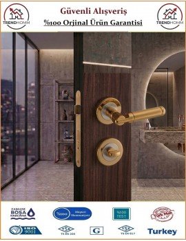 Sofuoğlu Şebboy Rozetli Kapı Kolu - Albifirin Saten - Wc Banyo