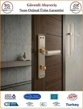 Sofuoğlu Seyhan Aynalı Kapı Kolu - Albifirin Saten - Wc - Sağ