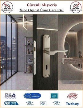 Trendhomm Sedir Aynalı İç Kapı Kolu - Nikel Saten - Oda