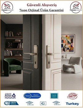 Trendhomm Sedir Aynalı İç Kapı Kolu - Nikel Saten - Oda