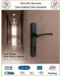 Trendhomm Bravo Aynalı İç Kapı Kolu - Mat Siyah - Oda