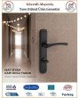 Trendhomm Bravo Aynalı İç Kapı Kolu - Mat Siyah - Wc Banyo - Sağ
