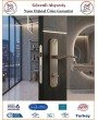 Trendhomm Bravo Aynalı İç Kapı Kolu - Nikel Saten - Wc Banyo - Sağ