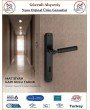 Trendhomm Parçalı Aynalı İç Kapı Kolu - Mat Siyah - Oda