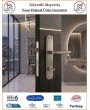 Trendhomm Parçalı Aynalı İç Kapı Kolu - Nikel Saten - Wc Banyo - Sağ