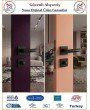 Trendhomm Prizma Rozetli İç Oda Kapı Kolu - Mat Siyah - Wc Banyo