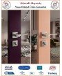 Trendhomm Sedir Rozetli İç Oda Kapı Kolu - Parlak Nikel - Wc Banyo