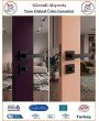 Trendhomm Lama Rozetli İç Oda Kapı Kolu - Mat Siyah - Wc Banyo