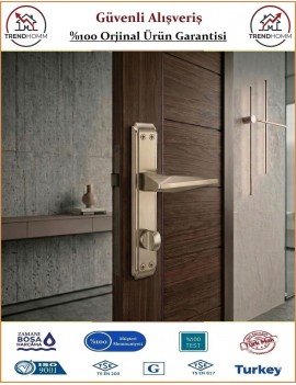 Sofuoğlu Uzay Aynalı Kapı Kolu - Nikel Saten - Wc Banyo - Sağ