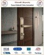 Sofuoğlu Uzay Aynalı Kapı Kolu - Nikel Saten - Wc Banyo - Sol