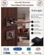 Sofuoğlu Volga Rozetli Kapı Kolu - Füme Albifirin - Wc Banyo