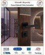 Sofuoğlu Yıldırım Rozetli Kapı Kolu - Mat Siyah - Wc Banyo