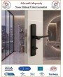 Sofuoğlu Zara Aynalı Kapı Kolu - Mat Siyah - Wc Banyo - Sol